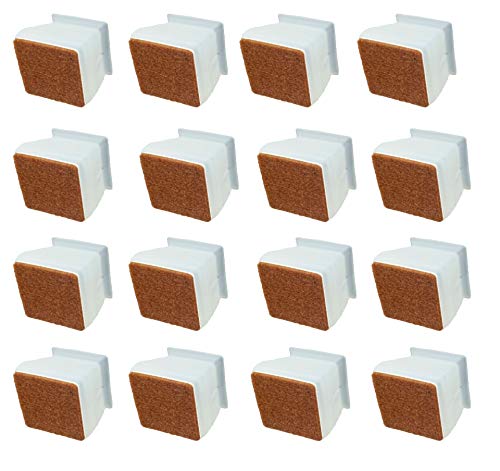 16 Stück Silikon Stuhl Beinkappen Bodenschutz Runde quadratische Möbel Fußabdeckungen von Ulalaza