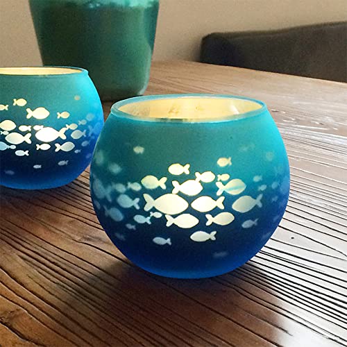 2 Stück Teelicht Kerzenhalter Mosaik Glaskerzengläser Handgemachte Romantische Teelichthalter Freundschaft Nachtlicht für Party Hochzeit Geburtstag Jubiläum von Ulalaza