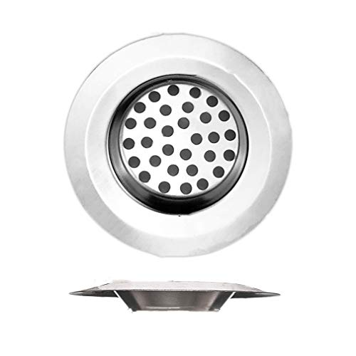 2er Pack Küchenspüle Sieb Breitrand Edelstahl Abflussfilter Anti-Verstopfung Mikro Perforationslöcher von Ulalaza