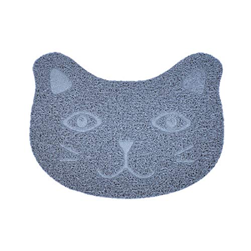 Katzenstreu Matte Haustier Teppiche PVC Wasserdichtes Pad Kleine Hunde und Kaninchen Wasserschale Tischset Fütterungspad Kissen Badezimmer Bodenteppich (30 x 40 cm) von Ulalaza