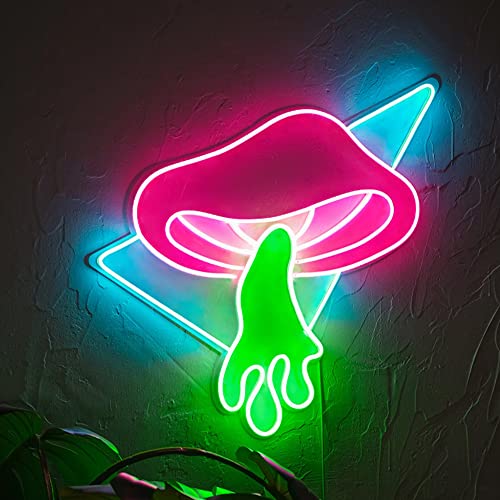 Ulalaza LED Neon Sign Mushroom Night Light for Bedroom Living Room Decoration Tiny Tots Room Decor Birthday Gift with USB 5v von Ulalaza