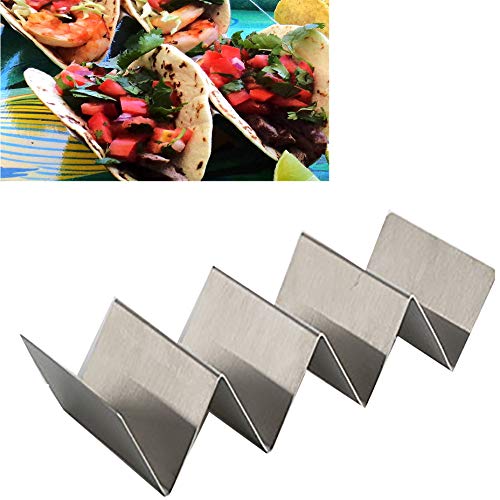Taco Shell Stand Up Holder - 2er-Pack Premium-Taco-Halter aus rostfreiem Stahl, spülmaschinenfest von Ulalaza