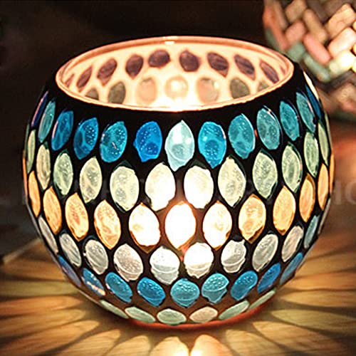 Ulalaza 2 Stück Teelicht Kerzenhalter Mosaik Glaskerzengläser Handgemachte Romantische Teelichthalter Freundschaft Nachtlicht für Party Hochzeit Geburtstag Jubiläum Ulalaza 2 Stück Teelicht Kerzenhalter Mosaik Glaskerzengläser Handgemachte Romantische Teelichthalter Freundschaft Nachtlicht für Party Hochzeit Geburtstag Jubiläum von Ulalaza
