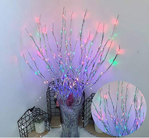 Ulalaza 6 Pack Twig Lamp Batteriebetriebene LED-beleuchtete Weidenzweige Vasenfüller Verwenden Sie für Weihnachten Home Party Dekoration Indoor Outdoor von Ulalaza