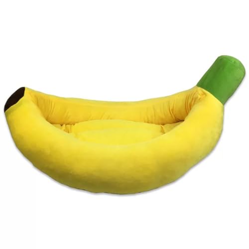 Ulalaza Banana Haustier-Katzenbett, wärmer, weiches Katzenhaus, Sofa, zum Schlafen, Spielen und Ausruhen von Ulalaza