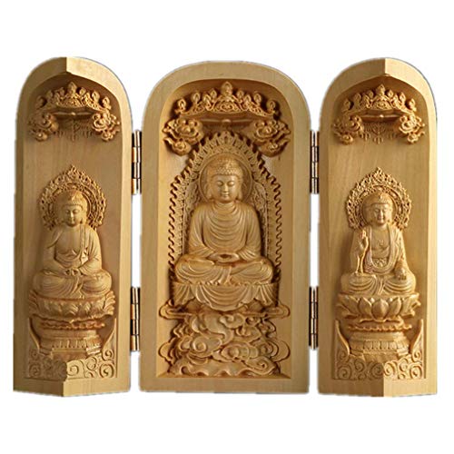 Ulalaza Buchsbaum-Buddha-Statue, Massivholzschnitzereien, Geschnitzte Schließfach-Skulptur, Dekoration Ulalaza Buchsbaum-Buddha-Statue, Massivholzschnitzereien, Geschnitzte Schließfach-Skulptur, Dekoration von Ulalaza