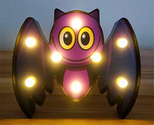 Ulalaza Halloween LED Nachtlichter Batterie betrieben Jack-O-Lantern Kürbis Fledermaus Spinn Schädel Schädel für Kinder Haus Party Dekoration Ulalaza Halloween LED Nachtlichter Batterie betrieben Jack-O-Lantern Kürbis Fledermaus Spinn Schädel Schädel für Kinder Haus Party Dekoration von Ulalaza