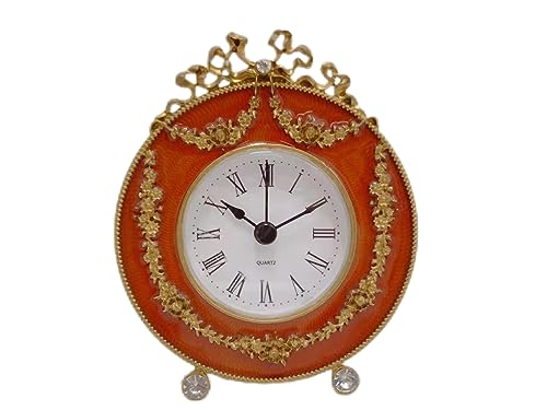 Ulalaza Home Vintage-Tischuhr, geräuschlos, schmelzende Uhr, surreale Tropfuhr, rustikales Metall, römische Ziffern, Regal für Zuhause, Küche, Bürotisch Ulalaza Home Vintage-Tischuhr, geräuschlos, schmelzende Uhr, surreale Tropfuhr, rustikales Metall, römische Ziffern, Regal für Zuhause, Küche, Bürotisch von Ulalaza
