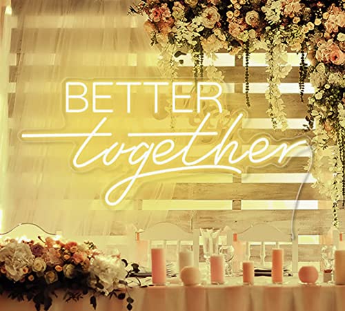 LED-Leuchtreklame Better Together Nachtlicht für Zuhause, Schlafzimmer, Wohnzimmer, Kunstdekoration, Party, Hochzeitstag, Geburtstag, mit USB 5 V LED-Leuchtreklame Better Together Nachtlicht für Zuhause, Schlafzimmer, Wohnzimmer, Kunstdekoration, Party, Hochzeitstag, Geburtstag, mit USB 5 V von Ulalaza