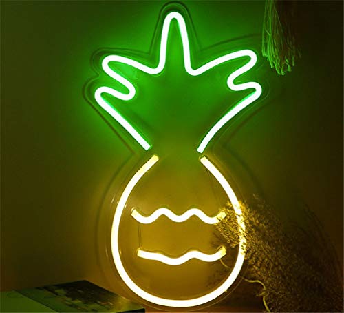 Ulalaza Neonlicht Zeichen LED Ananas Nachtlichter USB-betrieben dekorative Festzelt Zeichen Bar Pub Store Club Garage Home Party Dekor von Ulalaza