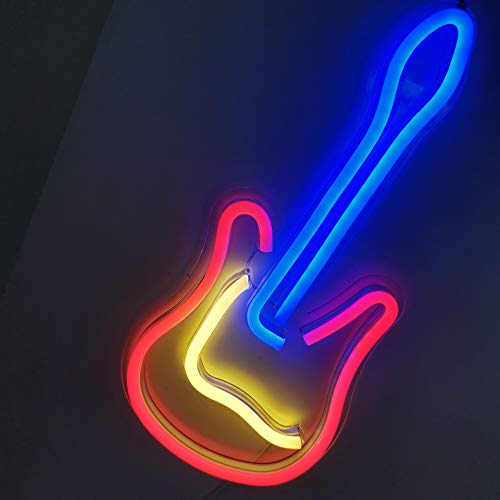 Neonlicht Zeichen LED Gitarre Nachtlichter USB-betrieben dekorative Festzelt Zeichen Bar Pub Store Club Garage Home Party Dekor von Ulalaza
