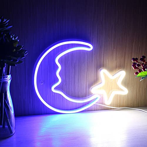 Ulalaza Neonlicht Zeichen LED Stern Mond Nachtlichter USB-betrieben dekorative Festzelt Zeichen Bar Pub Store Club Garage Home Party Dekor Ulalaza Neonlicht Zeichen LED Stern Mond Nachtlichter USB-betrieben dekorative Festzelt Zeichen Bar Pub Store Club Garage Home Party Dekor von Ulalaza