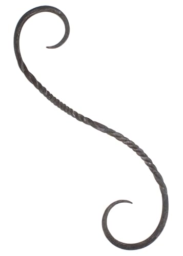 Ulfberth S Haken tordiert aus geschmiedetem Eisen, Allzweckhaken, handgeschmiedet, 29cm lang, Blumenampel, rustikal, Mittelalter, Wikinger, LARP, Aufhängen, Lagerküche, Garderobenhaken Ulfberth S Haken tordiert aus geschmiedetem Eisen, Allzweckhaken, handgeschmiedet, 29cm lang, Blumenampel, rustikal, Mittelalter, Wikinger, LARP, Aufhängen, Lagerküche, Garderobenhaken von Ulfberth