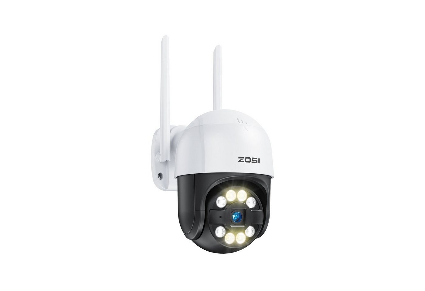 ZOSI C289, 3MP, 2K, Außenbereich, IP66 wasser- und staubdicht Überwachungskamera (Außenbereich, Integrierte Sirene (Ton & Licht), 2-Wege-Sprachfunktion, APP Steuerung) von ZOSI