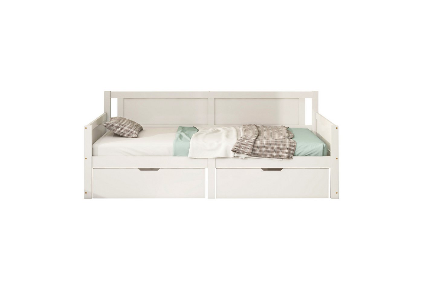 Ulife Daybett Schlafsofa Einzebett Kinderbett Jugendbett mit zwei Ablagefächern, 90x200cm Ulife Daybett Schlafsofa Einzebett Kinderbett Jugendbett mit zwei Ablagefächern, 90x200cm von Ulife
