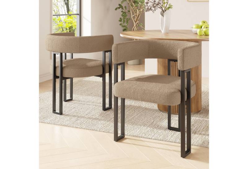 Ulife Esszimmerstuhl Schminkstuhl, Luxusstuhl, Freizeitstuhl (2 St), Ergonomische Rückenlehne, Verstellbare Stützfüße von Ulife