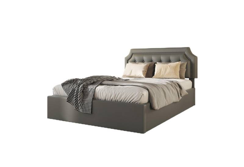 Ulife Polsterbett hydraulisches Zwei-Wege-Bett Stauraumbett Flachbett, minimalistisches Design, 140*200cm Ulife Polsterbett hydraulisches Zwei-Wege-Bett Stauraumbett Flachbett, minimalistisches Design, 140*200cm von Ulife