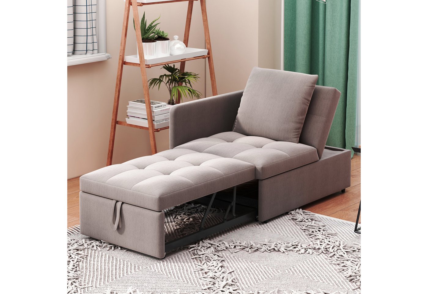 Ulife Schlafsofa 3-in-1-Ausziehsofa, Polstersofa mit verstellbarer Rückenlehne, Liegesofa für kleine Räume Ulife Schlafsofa 3-in-1-Ausziehsofa, Polstersofa mit verstellbarer Rückenlehne, Liegesofa für kleine Räume von Ulife