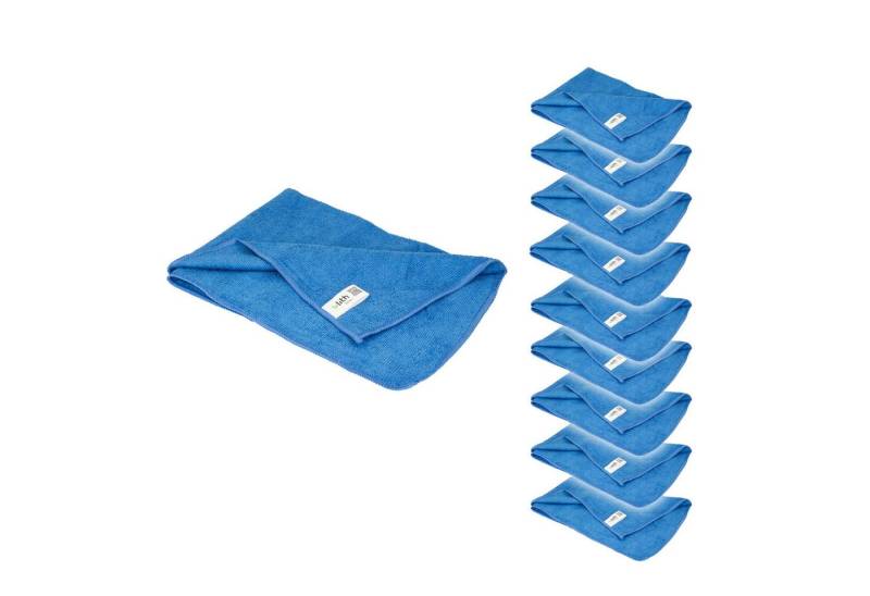 Ulith Clean-Profi Microfasertuch (10 Stück), 40 x 40 cm, Blau, 300 GSM Mikrofasertuch (blau) von Ulith