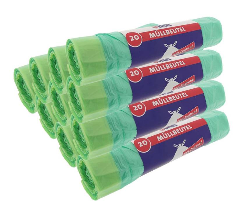 Ulith Müllbeutel 10er Set Müllbeutel 60 L grün mit Zugband Ulith Müllbeutel 10er Set Müllbeutel 60 L grün mit Zugband von Ulith