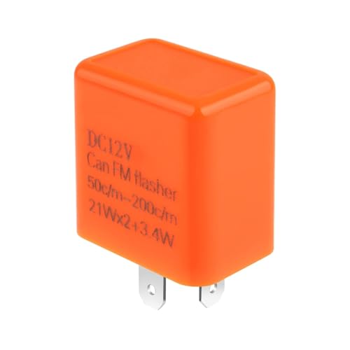 4 Stück Blinkrelais LED, 12 V, 2 Pins, SPST, Zentralblinker, Motorrad, Blinker, Relais, Blinker, LED, verstellbar, Universal für Auto, Roller, Blinker, automatischer Schutz 4 Stück Blinkrelais LED, 12 V, 2 Pins, SPST, Zentralblinker, Motorrad, Blinker, Relais, Blinker, LED, verstellbar, Universal für Auto, Roller, Blinker, automatischer Schutz von Uliwamowi