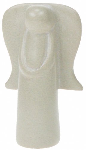 Uljö - Christliche Geschenkideen °° Figur Natur aus Speckstein Engel 5cm (Natur U2444) von Uljö - Christliche Geschenkideen