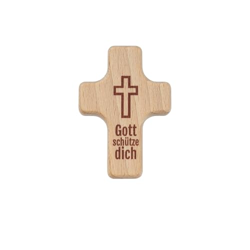 Uljö Handkreuz aus Buchenholz Gott schütze dich von Uljö