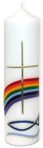 Uljö °° Kerze Regenbogen/Fisch von Uljö