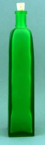 Ullmannglass Flasche aus Glas zum selbstabfüllen in grün - satiniert - mit Korken Ullmannglass Flasche aus Glas zum selbstabfüllen in grün - satiniert - mit Korken von Ullmannglass