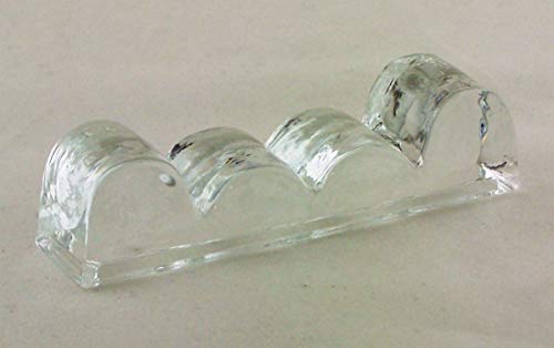 Ullmannglass Messerbänkchen aus Glas in kristall/klar von Ullmannglass