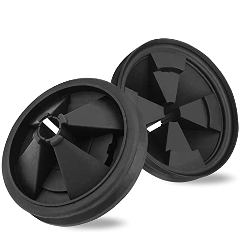 Müllentsorgungs-Spritzschutz, 2 Stück, verbesserter EPDM-Gummi-Abflusseinsatz für InSinkErator Evolution Serie 9,5 cm QCB-AM Spülbecken-Abflussabdeckung, abnehmbarer, leiser Kragen von Ullnosoo