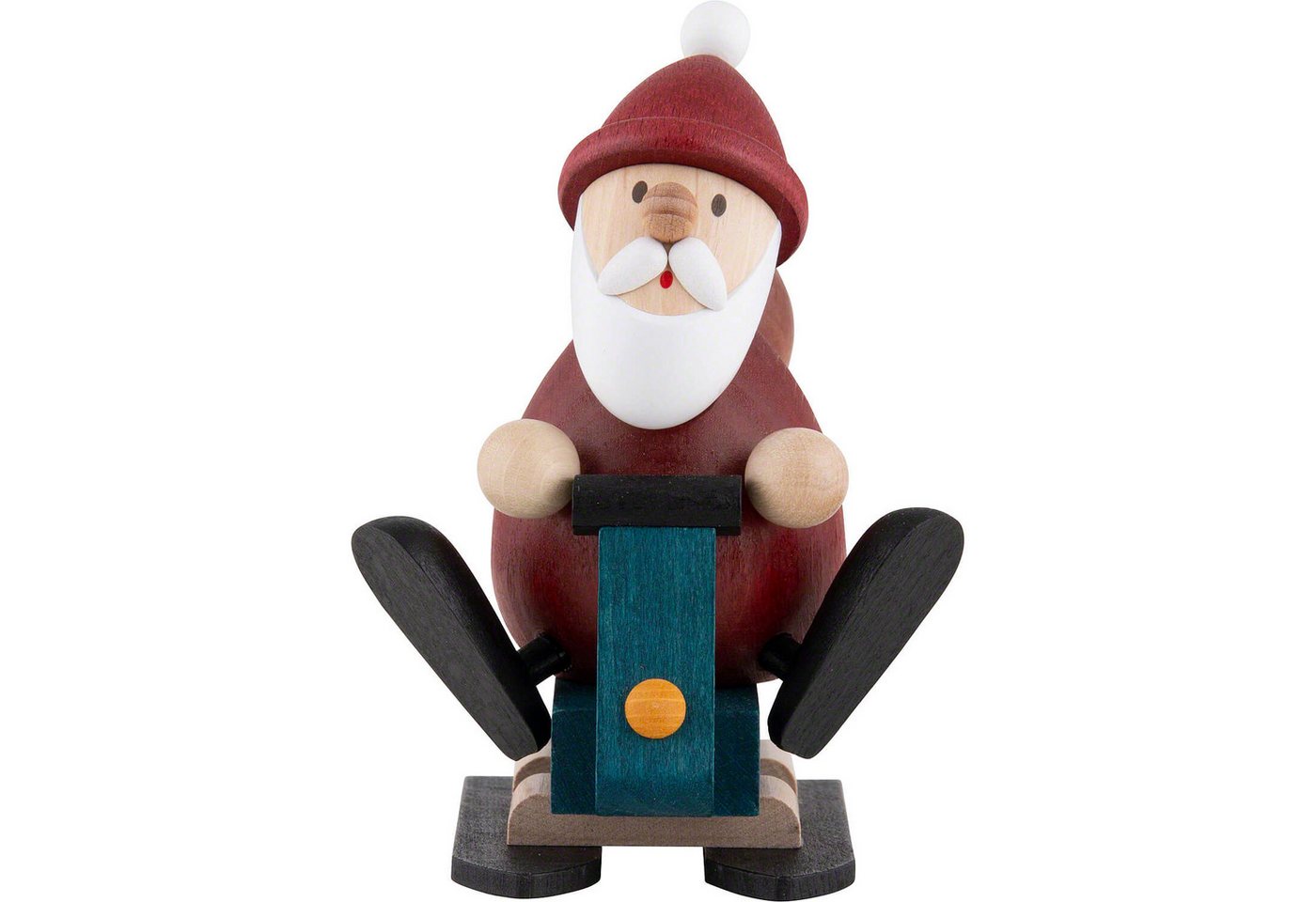 Ullrich Kunsthandwerk Dekofigur Weihnachtsmann auf Schneemobil (10,5cm) von Ullrich Kunsthandwerk von Ullrich Kunsthandwerk