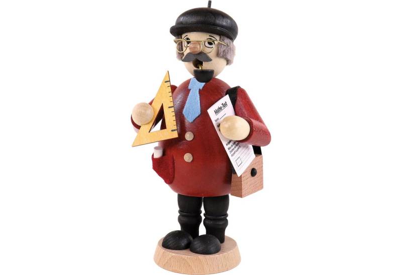 Ullrich Kunsthandwerk Räuchermännchen Mathelehrer (15,5cm) Räuchermann von Ullrich Kunsthandwerk von Ullrich Kunsthandwerk