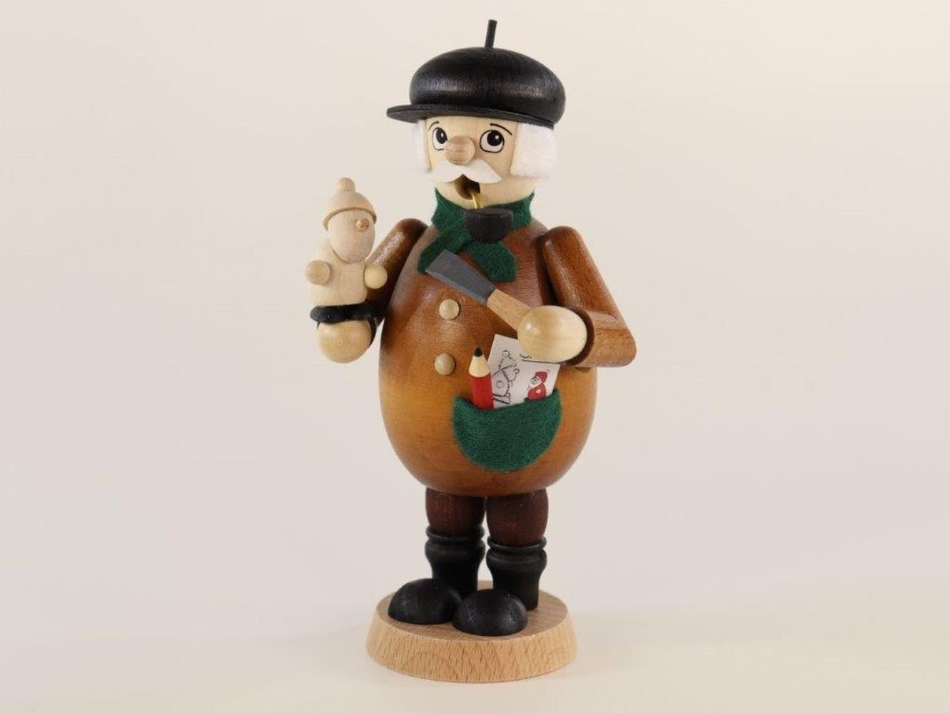 Ullrich Kunsthandwerk Räuchermännchen Räuchermann Drechsler Höhe ca. 15,5 cm NEU von Ullrich Kunsthandwerk