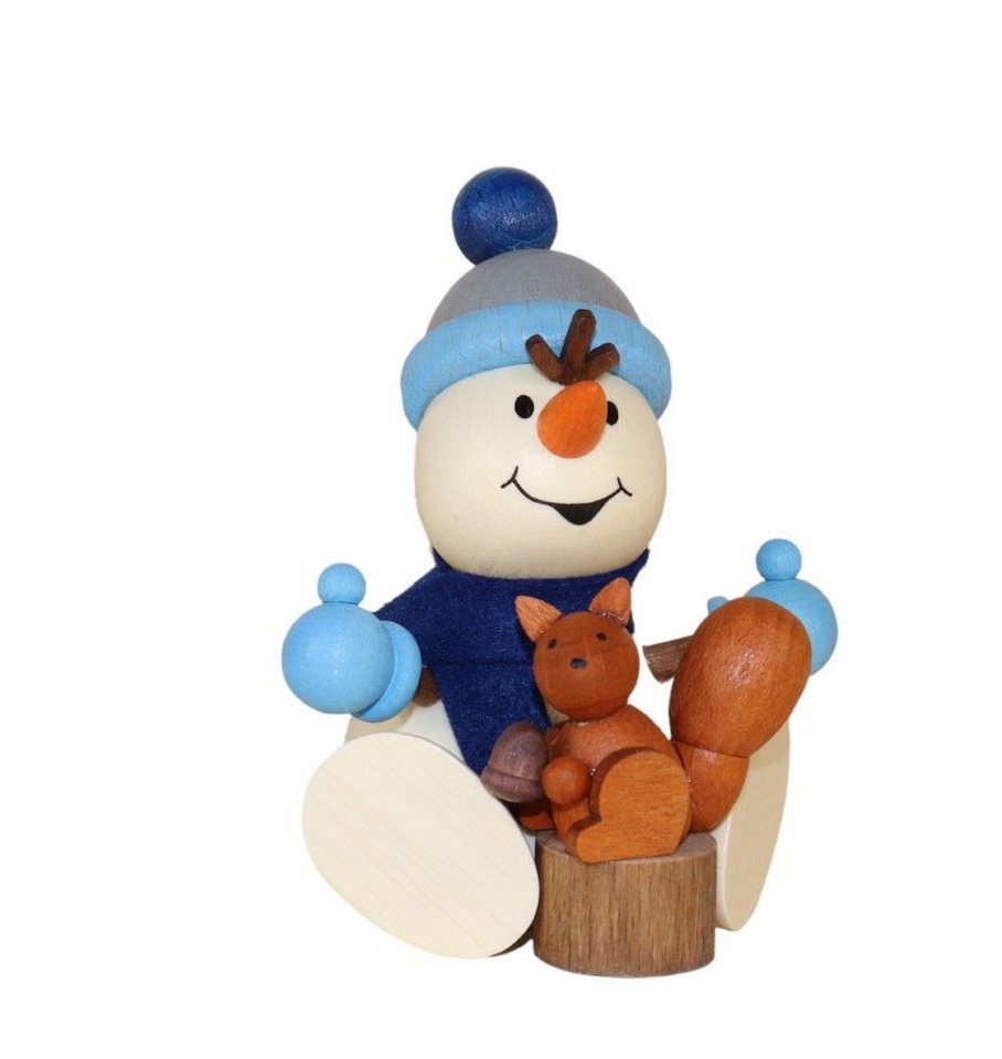 Ullrich Kunsthandwerk Schneemann kleiner Schneemann mit Eichhörnchen 8,5 cm in Geschenkbox Ullrich Kunsthandwerk Schneemann kleiner Schneemann mit Eichhörnchen 8,5 cm in Geschenkbox von Ullrich Kunsthandwerk