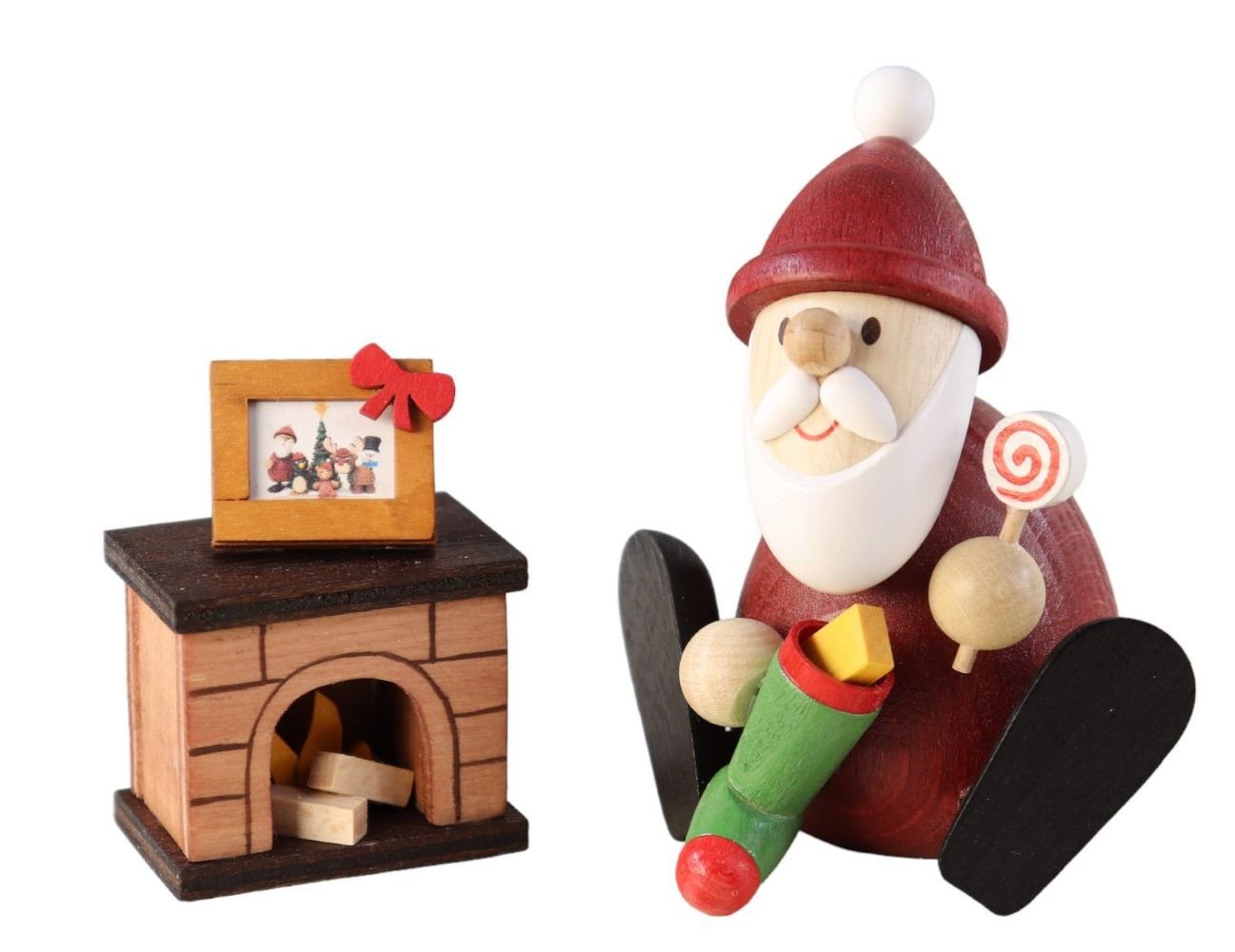 Ullrich Kunsthandwerk Weihnachtsmann Geschenkset Weihnachtsmann am Kamin Ullrich Kunsthandwerk Weihnachtsmann Geschenkset Weihnachtsmann am Kamin von Ullrich Kunsthandwerk