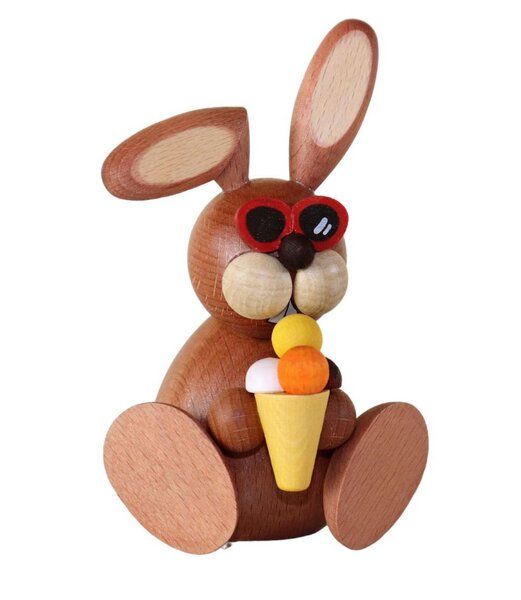 Ullrich Neuhausen Osterhase sitzend mit Eis von Ullrich Neuhausen