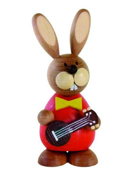 Ullrich Neuhausen Osterhase stehend mit Gitarre von Ullrich Neuhausen