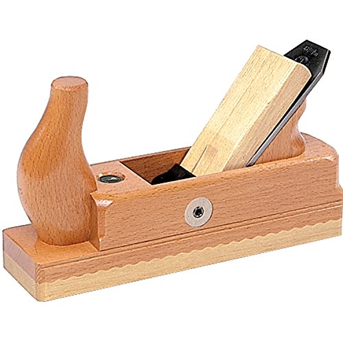 Ulmia HW 4-48 Holzhobel/Schlichthobel HW4-48 ~ Hobel mit Weißbuchensohle und Einfacheisen, besonders geeignet zum Abschlichten roher, geworfener Bretter und Bestoßen von Hirnholz ~ 240 mm x 64 mm von Ulmia