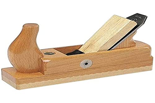 Ulmia HW 2-48 Holzhobel/Doppelhobel HW2-48 ~ Hobel mit Weißbuchensohle und Doppeleisen, zum Ebnen und Glätten geschlichteter Flächen längs und auch schräg zur Faserrichtung ~ 240 mm x 64 mm von Ulmia