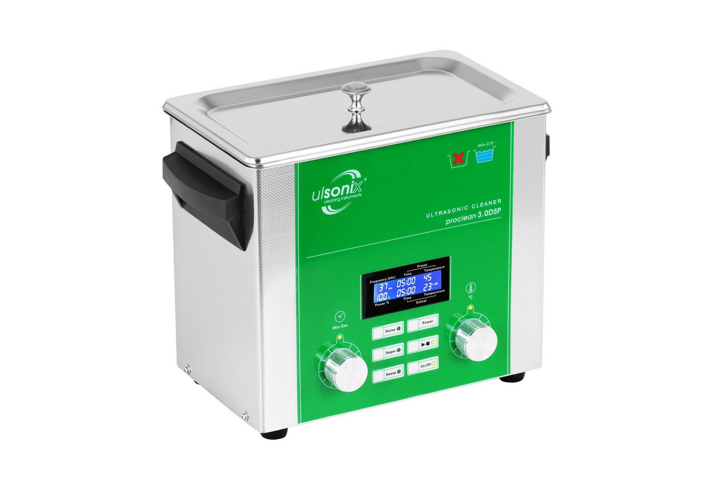 Ulsonix Ultraschallreiniger 3 L Ultraschallgerät Degas Sweep Pulse Ultraschallbad 160W Ulsonix Ultraschallreiniger 3 L Ultraschallgerät Degas Sweep Pulse Ultraschallbad 160W von Ulsonix