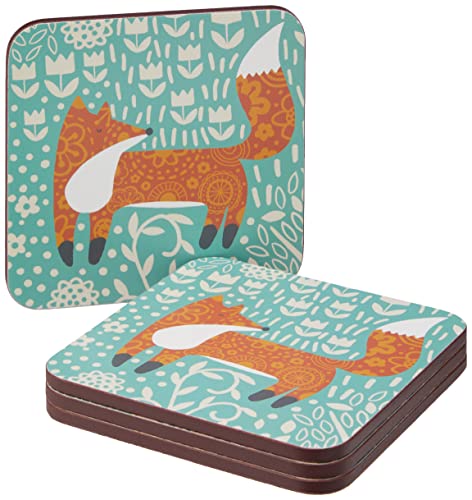 Futtersuche Fox Untersetzer, 4 Stück von Ulster Weavers