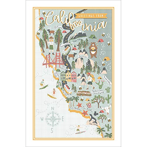 Ulster Weaver California Geschirrtuch, Baumwolle, Mehrfarbig Ulster Weaver California Geschirrtuch, Baumwolle, Mehrfarbig von Ulster Weavers