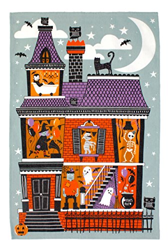 Ulster Weavers 29.1"x18.9" Cotton Tea Towel Spooky House Geschirrtuch, Baumwolle, 74 x 48 cm, Mehrfarbig von Ulster Weavers