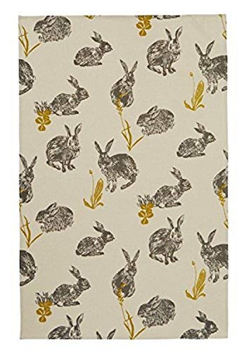 Ulster Weavers Block Print Kaninchen Baumwolle Geschirrtuch von Ulster Weavers