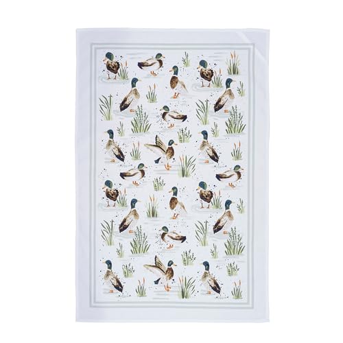 Ulster Weavers - Farmhouse Enten - Geschirrtuch - Baumwolle - Einheitsgröße in Salbei von Ulster Weavers