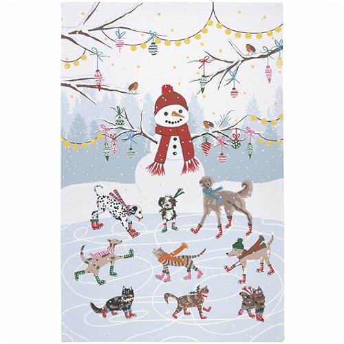 Ulster Weavers Geschirrtuch Schneemann & Haustiere (74 x 48 cm) – 100% Baumwolle – waschbar – Weihnachts-Geschirrtücher mit Katze & Hund – Weihnachts-Geschirrtuch – Küchenzubehör & Dekor – Ulster Weavers Geschirrtuch Schneemann & Haustiere (74 x 48 cm) – 100% Baumwolle – waschbar – Weihnachts-Geschirrtücher mit Katze & Hund – Weihnachts-Geschirrtuch – Küchenzubehör & Dekor – von Ulster Weavers