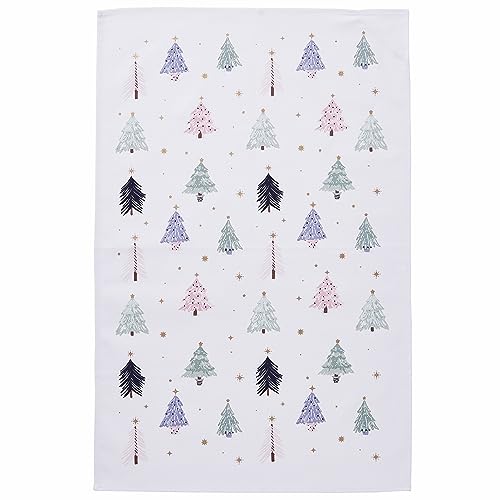 Ulster Weavers Geschirrtuch, Weihnachtsmotiv, 100 % Baumwolle, hergestellt in Lisburn, Nordirland, Großbritannien, mehrfarbig – Frosty Trees von Ulster Weavers