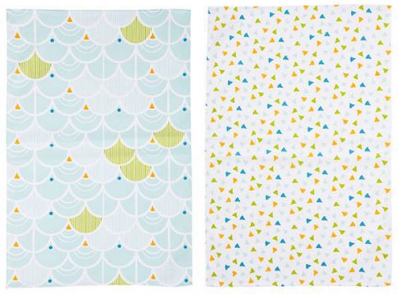 Ulster Weavers Geschirrtuch South Beach & Confetti, (Set, 2-tlg., 2-teilig), 2er Pack perfekte Ergänzung für Ihre Küche 100% Baumwolle 48x74 cm von Ulster Weavers