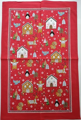 Ulster Weavers Geschirrtuch aus 100% Baumwolle, rot/bunt, weihnachtliche Freunde Ulster Weavers Geschirrtuch aus 100% Baumwolle, rot/bunt, weihnachtliche Freunde von Ulster Weavers